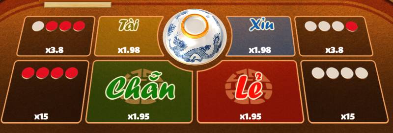 Các loại cược trong xóc đĩa VN88