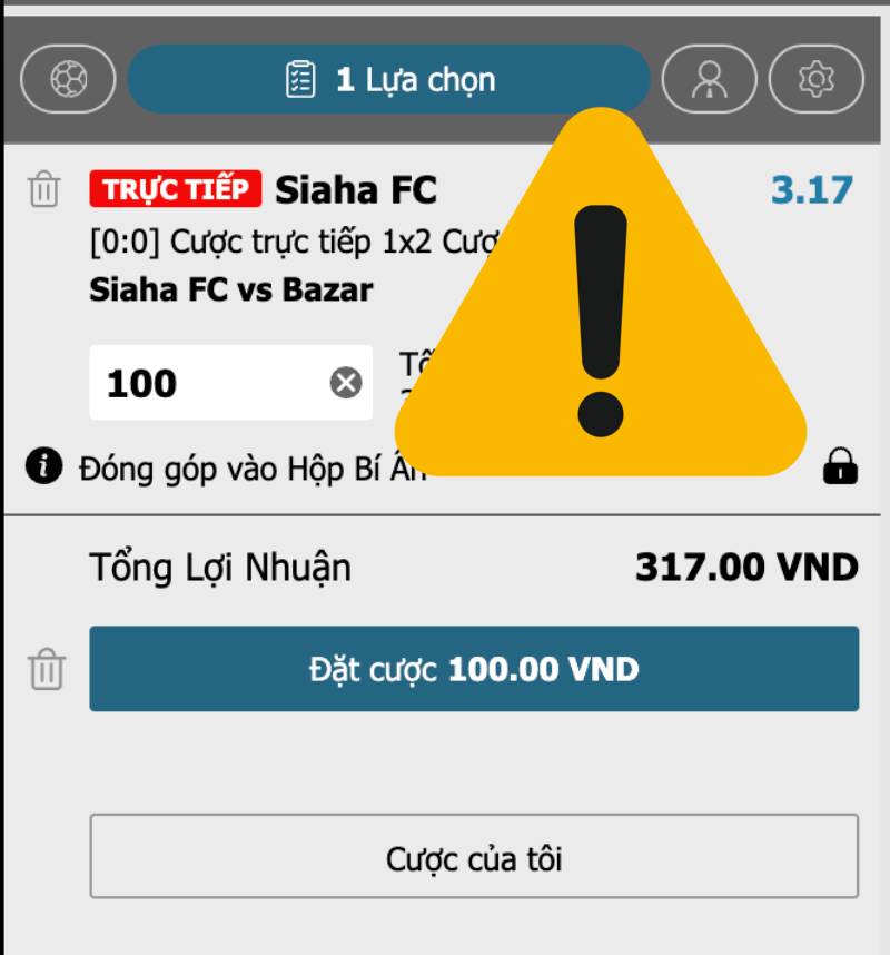 Tránh đặt cược trận ít thông tin